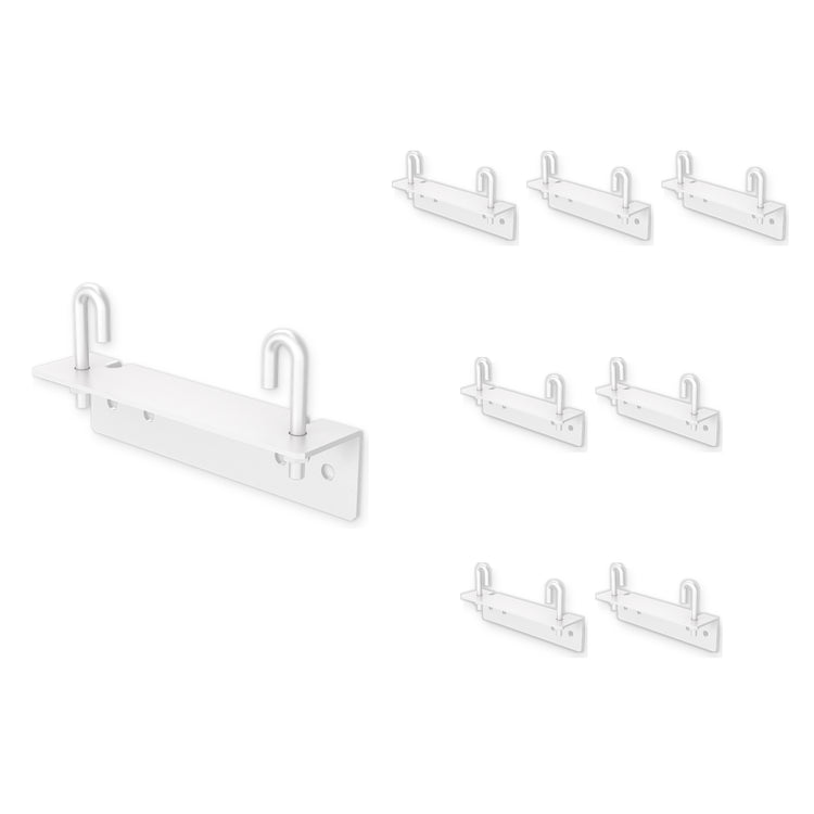 6 in Wall Angle Support Kit for 1.5 in Cable Runway, White
