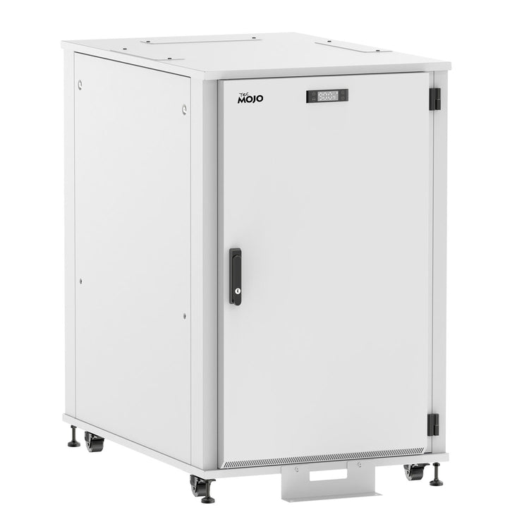 Tecmojo White 24U Soundproof Rack Server Cabinet