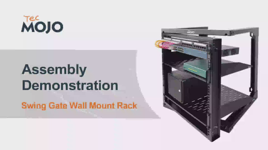 9U Wall Mount Server Rack,Swing Gate,24