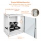 Standard 12U 450mm Depth  Wall-mount Cabinet Glass Door White Flat Pack