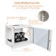Standard 9U 450mm Depth Wall-mount Cabinet Glass DoorWhite Flat Pack