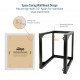 12U 24'' Depth Wall Rack-Swing Gate 