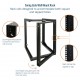 15U 24'' Depth Wall Rack-Swing Gate 