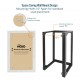 18U 18'' Depth Wall Rack-Swing Gate 