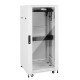 Tecmojo 27U 600*800 Network Cabinet, front glass & back solid（DB-white）