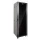 Fully Assembled 42U Network Cabinet AV Rack 1000mm DEEP black 4 Post Server Equipment Rack Enclosure with Casters/Locking Glass Doors