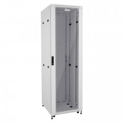Fully Assembled 42U Network Cabinet AV Rack 1000mm DEEP white 4 Post Server Equipment Rack Enclosure with Casters/Locking Glass Doors