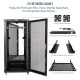 Tecmojo 27U 600*600 Network Cabinet, front mesh & back double mesh（DB-black）