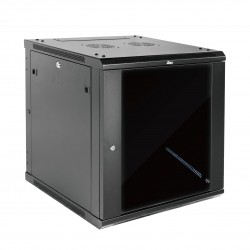 Elite 12U 600mm Depth Wall-Mount Cabinet, Glass Door Flat Pack
