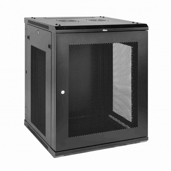 Elite 15U 600mm Depth Wall-Mount Cabinet, Mesh Door Flat Pack