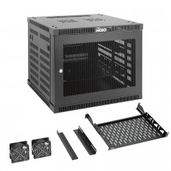 Tecmojo Elite  9U 17.72" Depth Wall-Mount Cabinet, Mesh Door Flat Pack