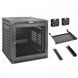 Tecmojo Elite  12U 23.62'' Depth Wall-Mount Cabinet, Mesh Door Flat Pack