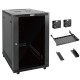 Tecmojo Elite 18U 17.72'' Depth Wall-Mount Cabinet, Glass Door Flat Pack