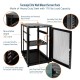 Tecmojo Elite 18U 17.72'' Depth Wall-Mount Cabinet, Mesh Door Flat Pack