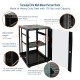 Tecmojo Elite 18U 23.62'' Depth Wall-Mount Cabinet, Glass Door Flat Pack