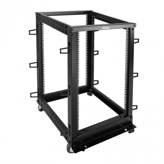 Tecmojo 18U Open Frame Rack - 4 Post Adjustable Depth 22-40" Mobile type