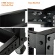  12U Open Frame Rack - 4 Post Adjustable Depth 22-40" Mobile type