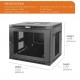 Tecmojo 9U 17.7" Depth Professional Wall Mount Cabinet for 19" Equipment, Mesh Door