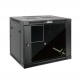 9U 600mm  Depth Professional  Wall-Mount Cabinet, Glass Door  Fully Welded