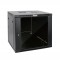 Tecmojo 12U 17.7" Depth Professional Wall Mount Cabinet for 19" Equipment, Glass Door