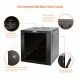 Tecmojo 12U 23.6" Depth Professional Wall Mount Cabinet for 19" Equipment, Glass Door