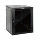 Tecmojo 15U 23.6" Depth Professional Wall Mount Cabinet for 19" Equipment, Glass Door