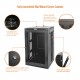 Tecmojo 18U 23.6" Depth Professional Wall Mount Cabinet for 19" Equipment, Mesh Door