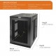 15U  550mm Depth Professional Wall-Mount Cabinet, Hinged Back Perforated(Swing out Series)