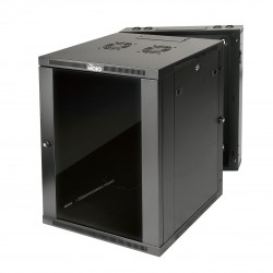 15U  550mm Depth Professional Wall-Mount Cabinet, Hinged Back Glass(Swing out Series)