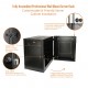 15U  550mm Depth Professional Wall-Mount Cabinet, Hinged Back Glass(Swing out Series)