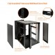 15U  700mm Depth Professional Wall-Mount Cabinet, Hinged Back Glass(Swing out Series)