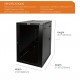 18U  550mm Depth Professional Wall-Mount Cabinet, Hinged Back Glass(Swing out Series)