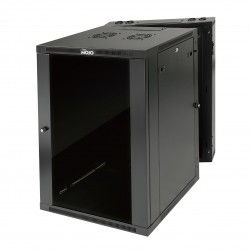 18U  700mm Depth Professional Wall-Mount Cabinet, Hinged Back Glass(Swing out Series)
