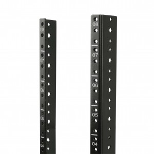 8U Tapped Vertical Rack Rail Pair Kit