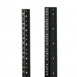 14U Tapped Vertical Rack Rail Pair Kit