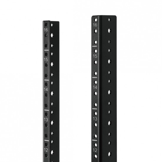 Tecmojo 16U Tapped Vertical Rack Rail Pair Kit