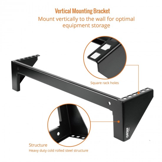 Tecmojo 2U Vertical Mount Wall Rack