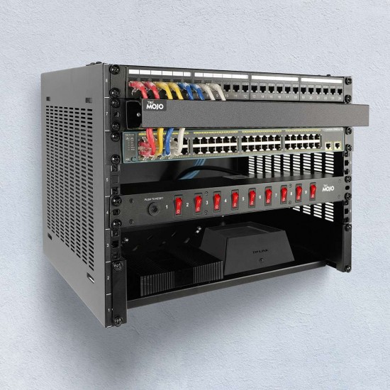 2U Wall Mount Network Rack - 14 in Deep 