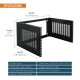 Tecmojo 6U Wall Mount Network Rack - 14 in Deep 