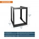 12U 18'' Depth Wall Rack-Swing Gate 