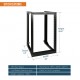 Tecmojo 18U 18'' Depth Wall Rack-Swing Gate