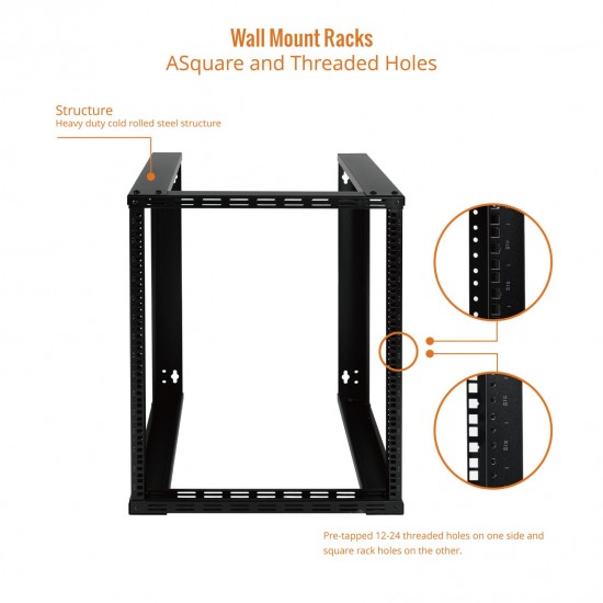 Tecmojo 15U 15.80" Depth Wall Rack