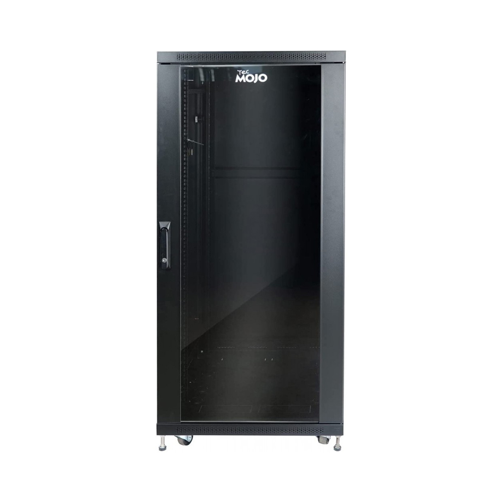 Tecmojo DB 27U 600x600 network cabinet glass door
