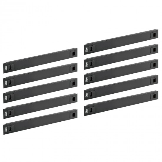 Tecmojo 1U Blanking Panel, Toolless Mounting, Steel 10 pack