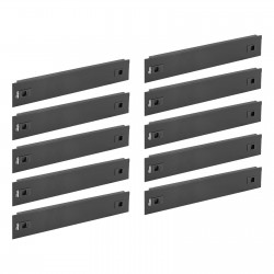 Tecmojo 2U Blanking Panel, Toolless Mounting, Steel 10 pack