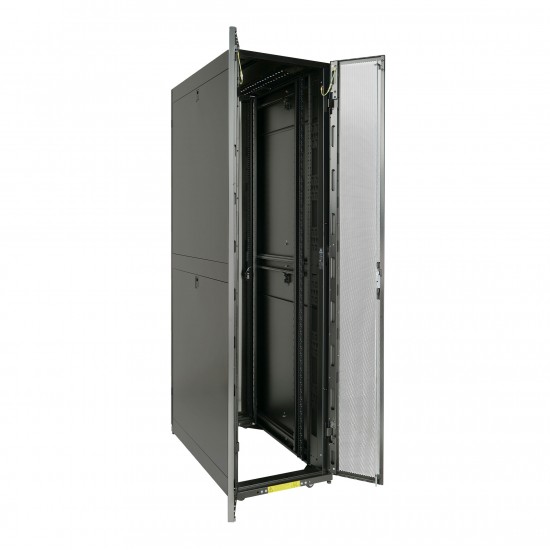 52U 600*1200 Server Cabinet, front mesh & back double mesh (06black)